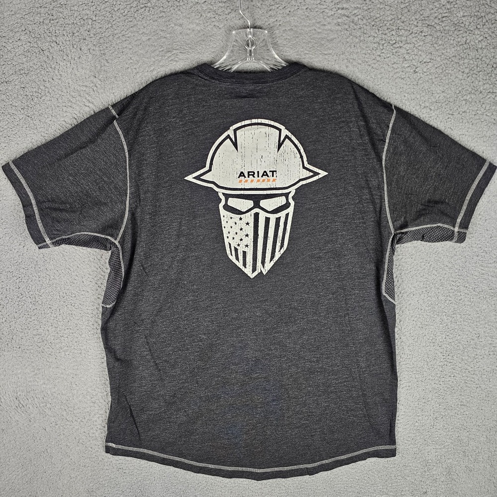 Ariat Rebar Workman Logo T-Shirt Mens XL Graphic Short Sleeve Crew Neck 10039180